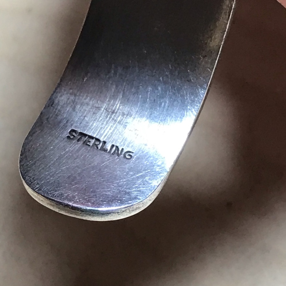 Beautiful Native Sterling Cuff - image 4